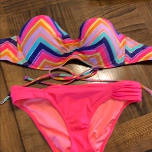 Victoria secret swim suit top 36 C bottom small